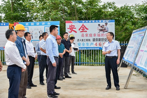 绵阳市委书记刘超一行督导九绵凯发k8国际首页登录公路建设项目推进情况.jpg